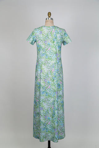 Delicate Floral Maxi Dress (S)