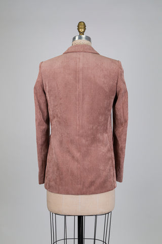 Blazer en corduroy rose thé (4)