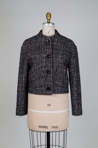 Veste en tweed à poches obliques (4)