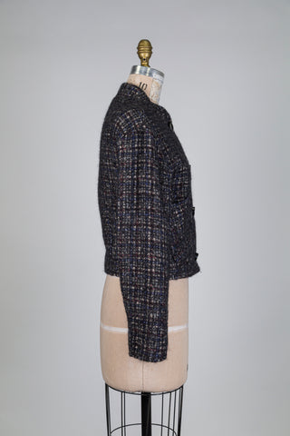 Veste en tweed à poches obliques (4)