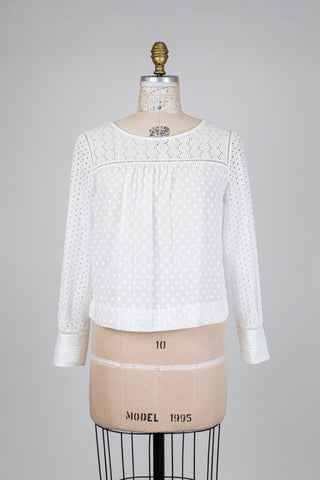White broderie anglaise blouse (6)