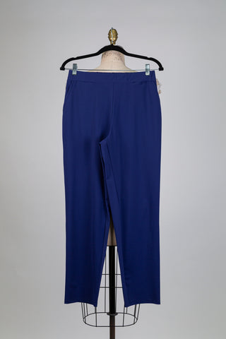 Navy blue cigarette trousers (S)