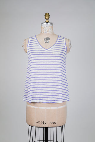 White and lavender striped linen tank top (6)