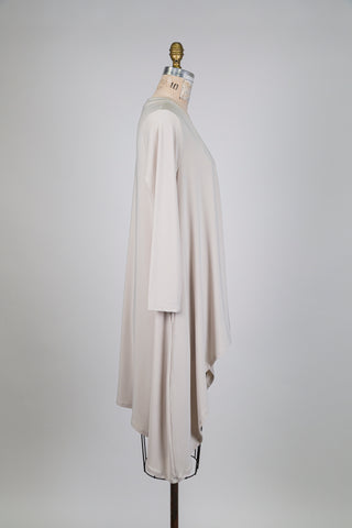 High-low sand beige jacket (S)