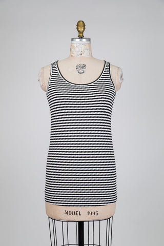 Black and white zig-zag camisole (S)