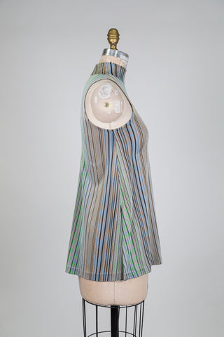 Striped flowy tank top (2)
