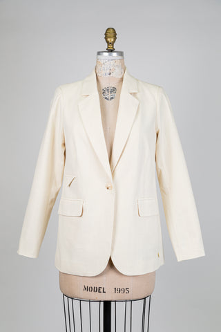 Textured cream blazer (6)