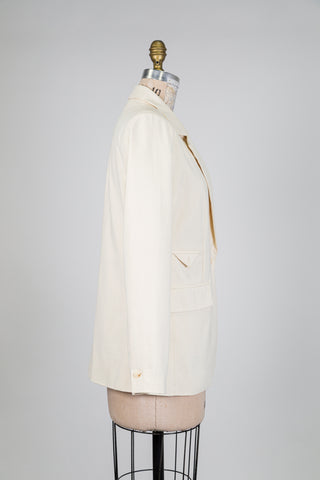 Textured cream blazer (6)