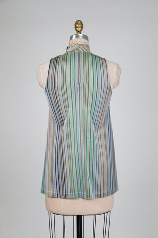 Striped flowy tank top (2)