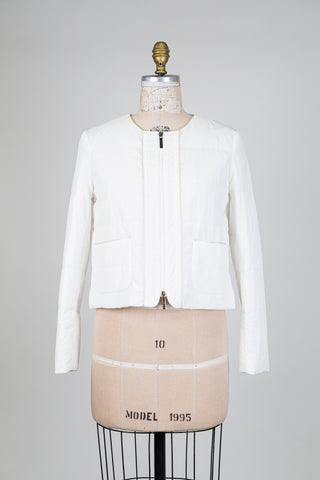 Veste blanche légèrement matelassée (6)