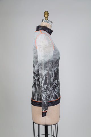 Chandail sport palmiers et mérou orange (8)