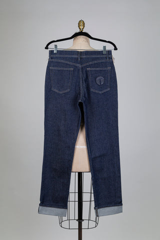 Pantalon en denim accent argenté (6+8)