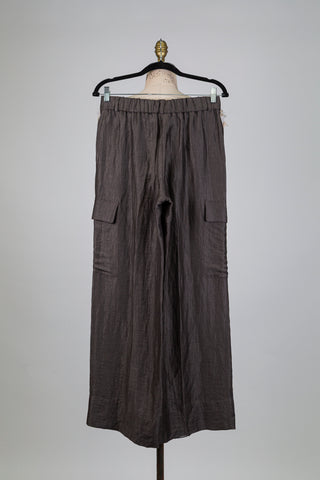 Textured brown cargo pants (6)