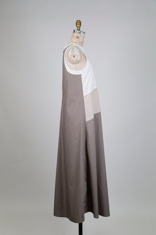 Robe colorblock neutre (6)