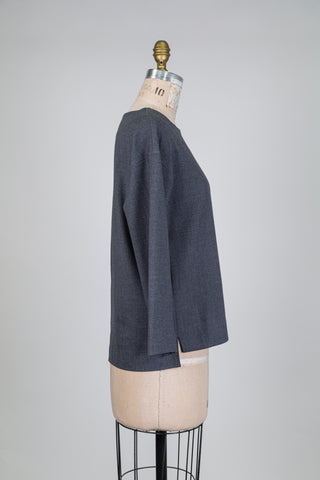 Slate grey boat neck sweater (4)