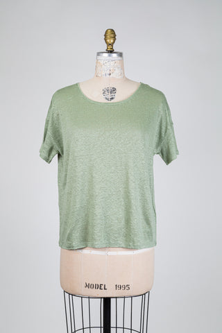 Mottled sage green T-shirt (4 to 16)