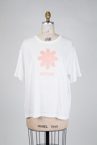 White T-shirt with powdered floral print Nature (16)