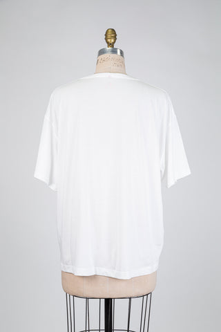 White T-shirt with powdered floral print Nature (16)