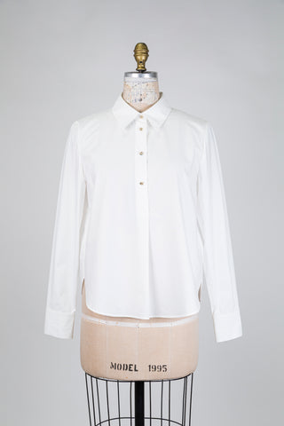 White blouse with gold buttons (8)