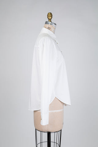 White blouse with gold buttons (8)