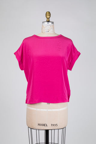 T-shirt fuchsia deux facettes (6)