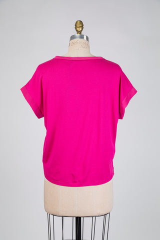 T-shirt fuchsia deux facettes (6)