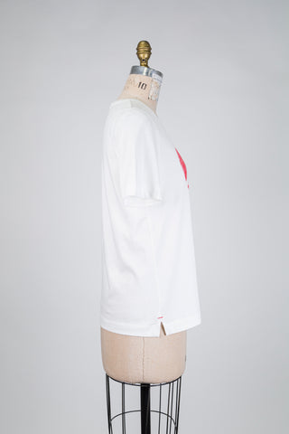 Hello white T-shirt with rhinestones (4 to 8)
