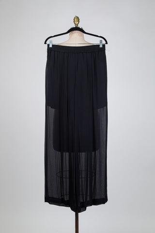 Pantalon noir à jambe diaphane (6)