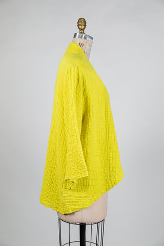 Chartreuse Waffle Cotton Jacket (S)