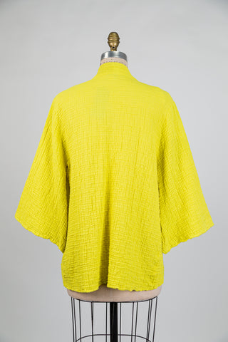Chartreuse Waffle Cotton Jacket (S)