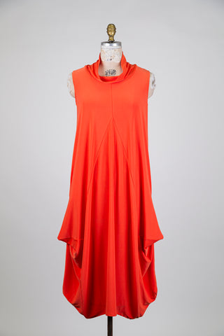 Tangerine balloon dress (S)