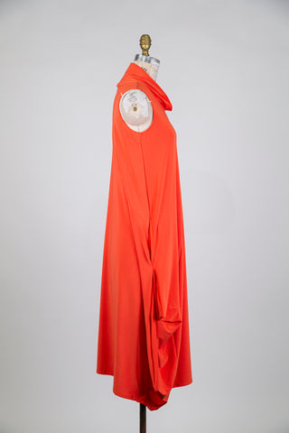Tangerine balloon dress (S)