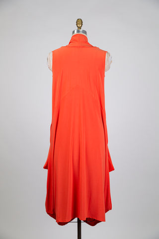 Tangerine balloon dress (S)