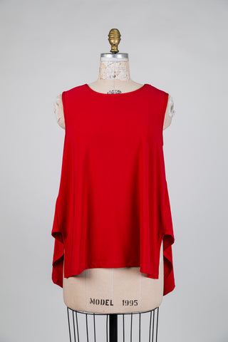 Flared bright red tunic (S)