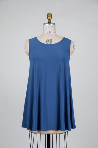Cobalt blue trapeze tunic (S)
