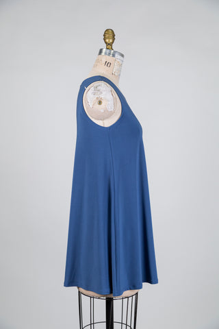 Cobalt blue trapeze tunic (S)