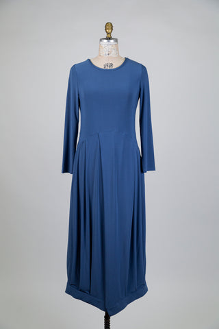 Cobalt blue balloon dress (S)