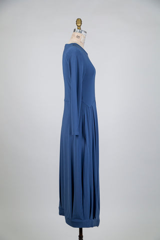 Cobalt blue balloon dress (S)