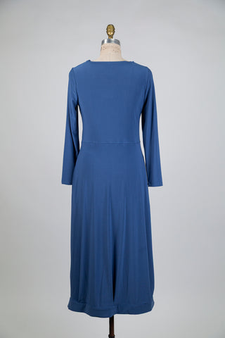 Cobalt blue balloon dress (S)