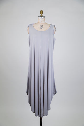 Metallic grey balloon leg jumpsuit (S)