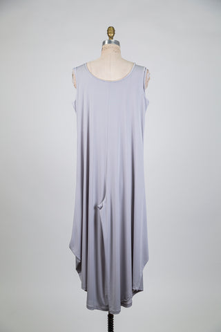 Metallic grey balloon leg jumpsuit (S)