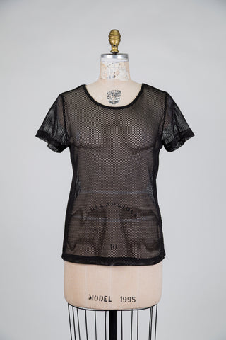 Black mesh t-shirt (S)
