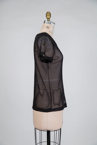 Black mesh t-shirt (S)