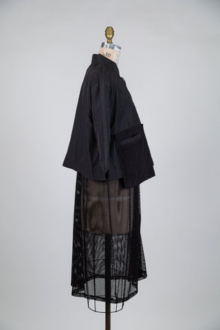 Black layered jacket (S)