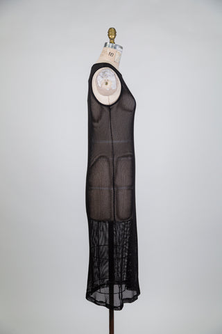 Black mesh sheath dress (S)
