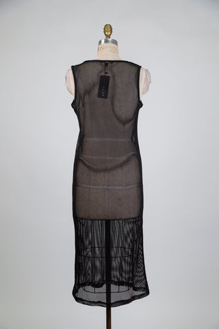 Black mesh sheath dress (S)