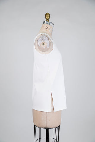 Camisole blanc crème extensible (S) *imp*