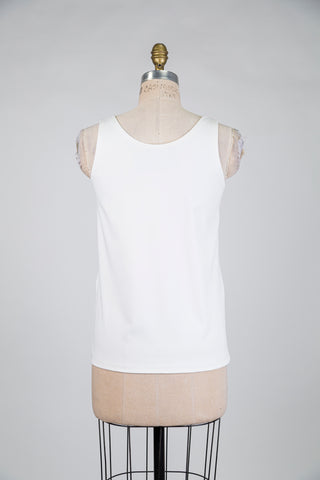 Camisole blanc crème extensible (S) *imp*