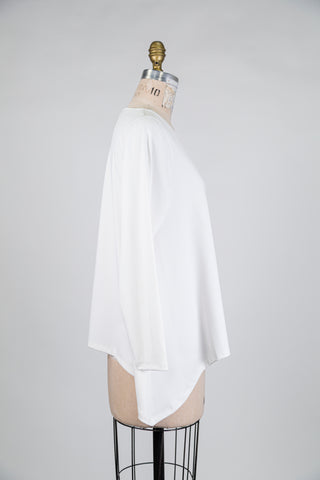 Chandail blanc crème évasé (S) *imp*