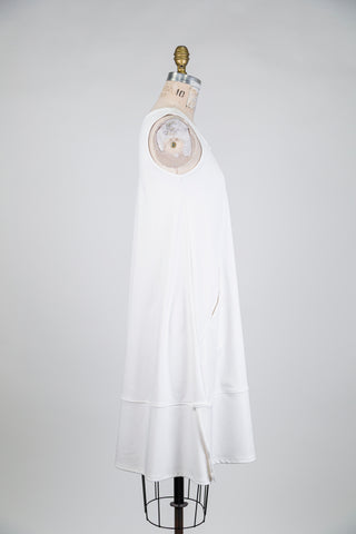 White flared dress (S)